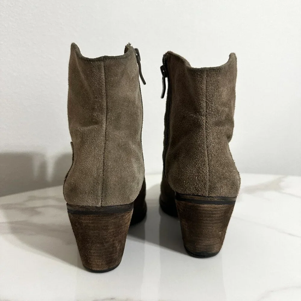 Western Suede Ankle Boot - Picture 3 of 6